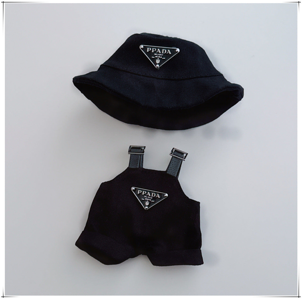 Labubu 17cm Doll Clothes Set - Generation 1/2 Triangle Strap Pants Party Outfit Accessory