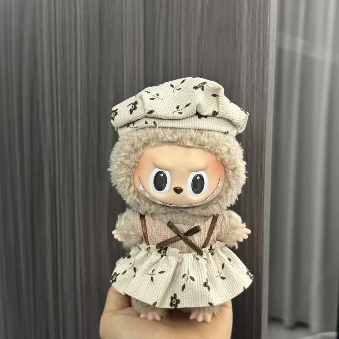 Only outfit - 17cm Labubu Doll Clothes Set - Outfit for Generation 1/2 Vinyl & Plush Toy Accessories