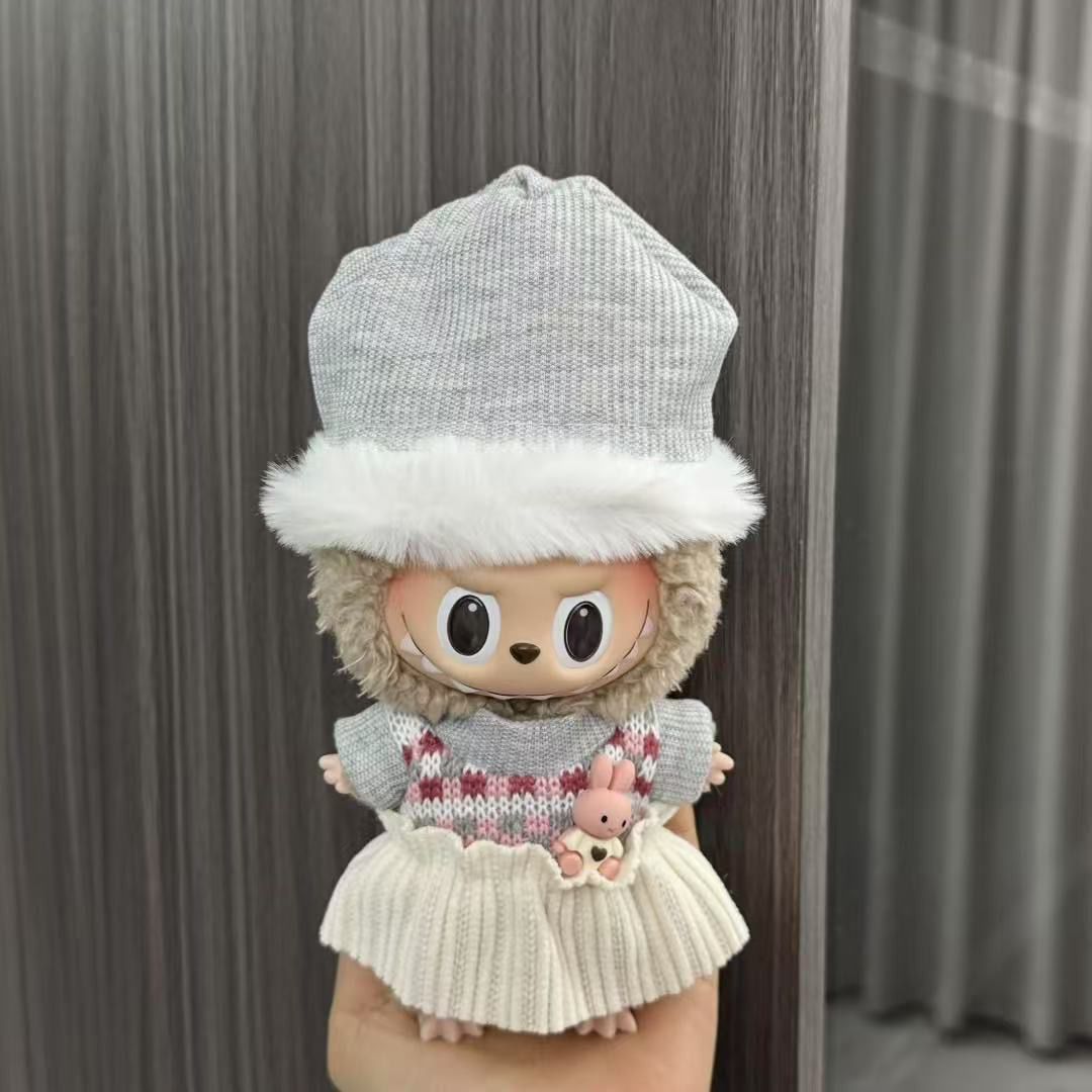 (Clothes only)- 17cm Labubu Doll Clothes Set - Outfit for Generation 1/2 Vinyl & Plush Toy Accessories