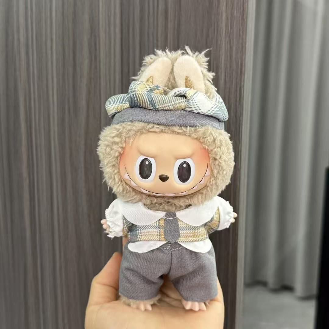 (Clothes only)- 17cm Labubu Doll Clothes Set - Outfit for Generation 1/2 Vinyl & Plush Toy Accessories