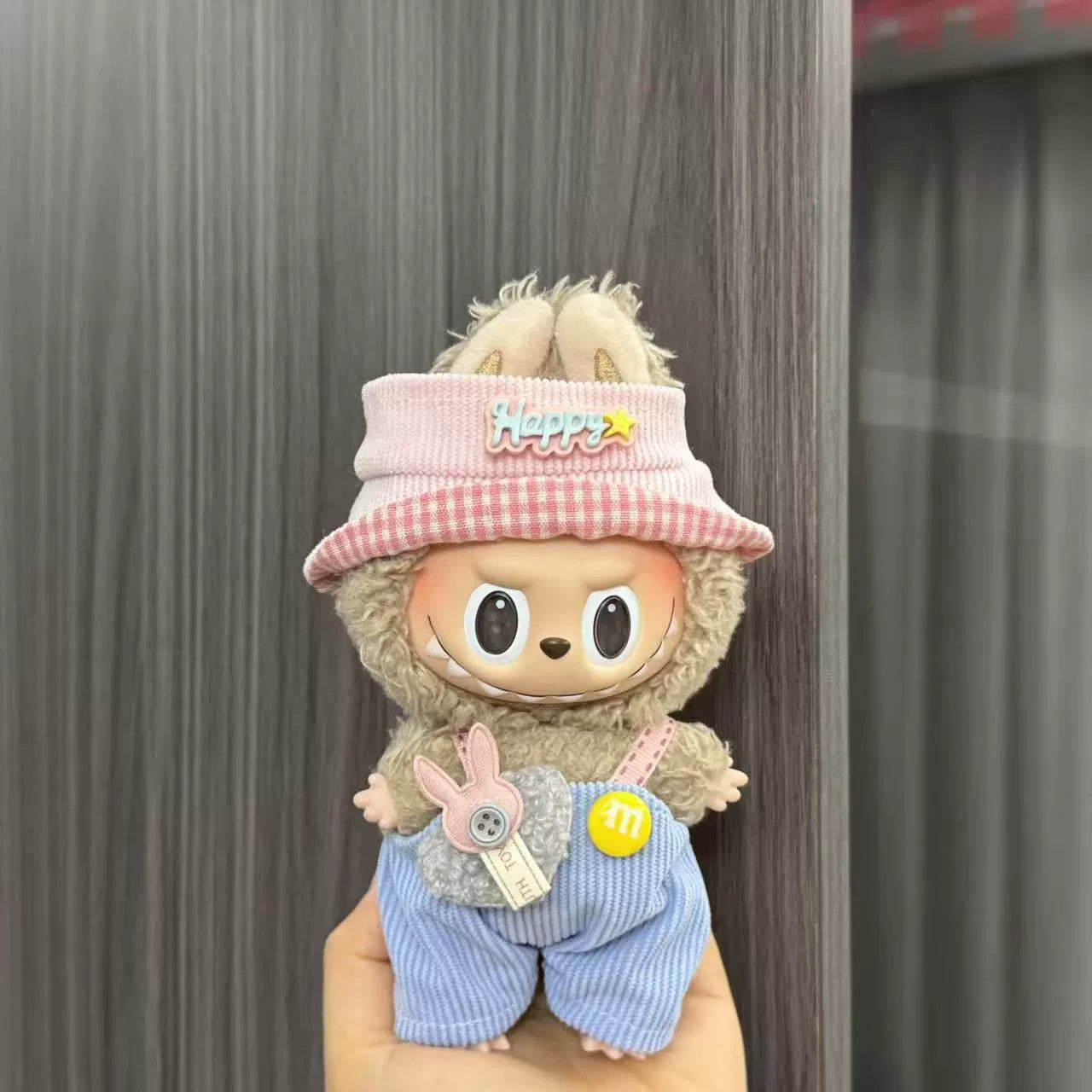 (Clothes only) Labubu doll clothes 17cm pendant first and second generation vinyl plush doll replacement clothes set