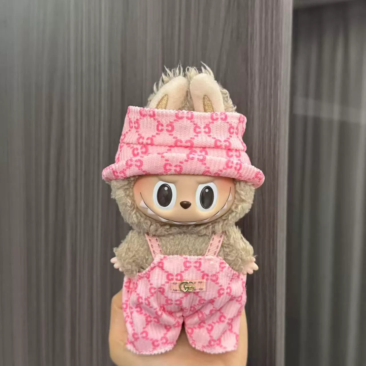 (Clothes only) Labubu doll clothes 17cm pendant first and second generation vinyl plush doll replacement clothes set