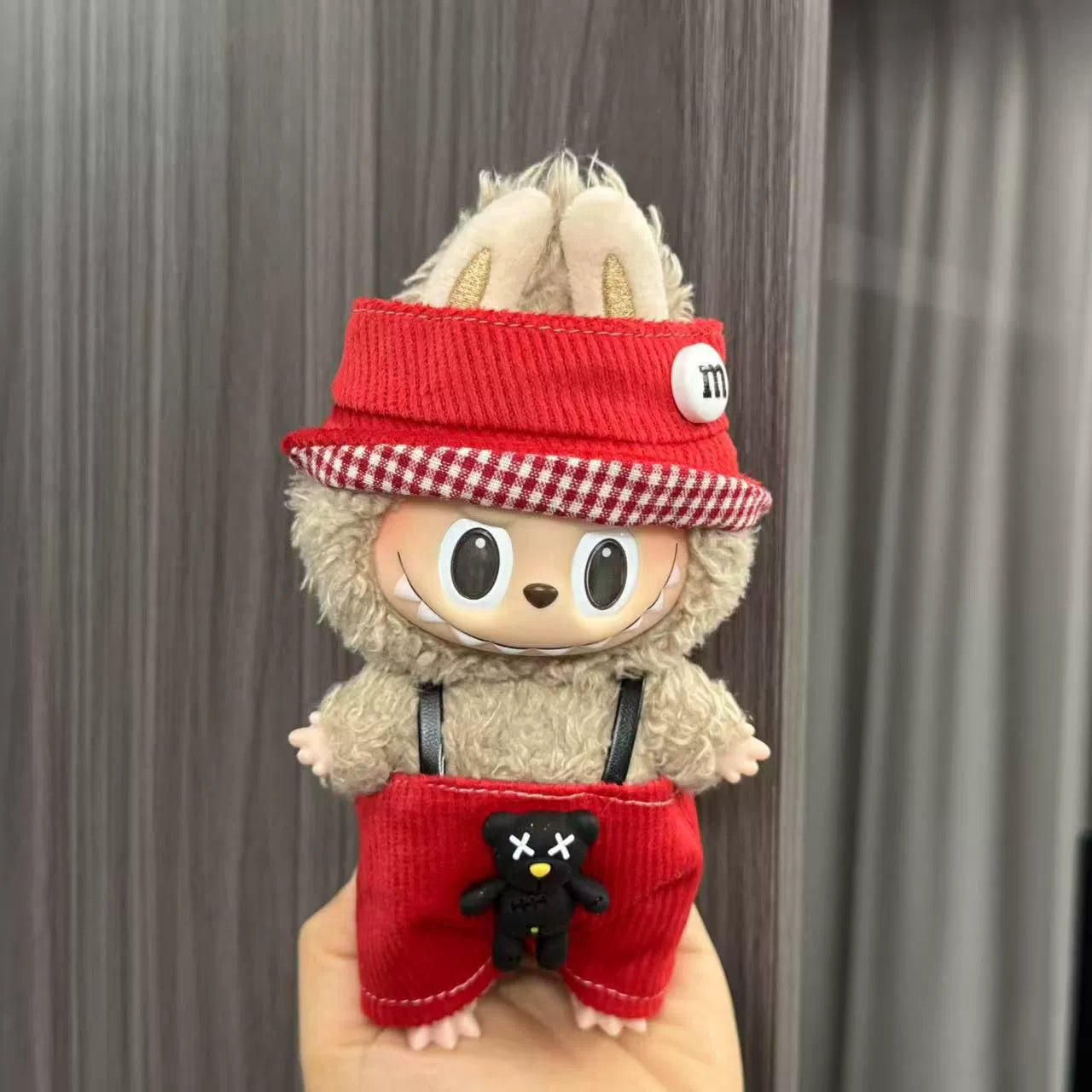 (Clothes only) Labubu doll clothes 17cm pendant first and second generation vinyl plush doll replacement clothes set