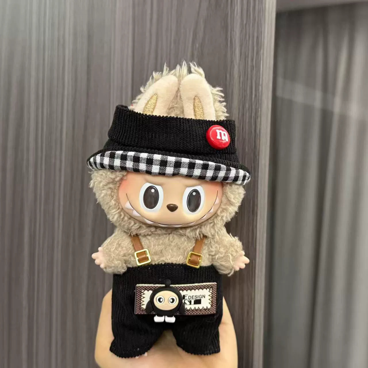(Clothes only) Labubu doll clothes 17cm pendant first and second generation vinyl plush doll replacement clothes set