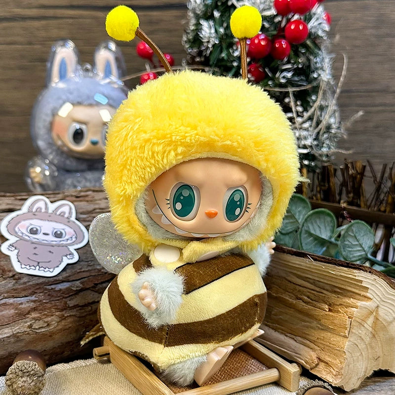 labubu sitting party doll clothes first and second generation blind box with Labubu doll clothes labubu clothes plush vinyl face