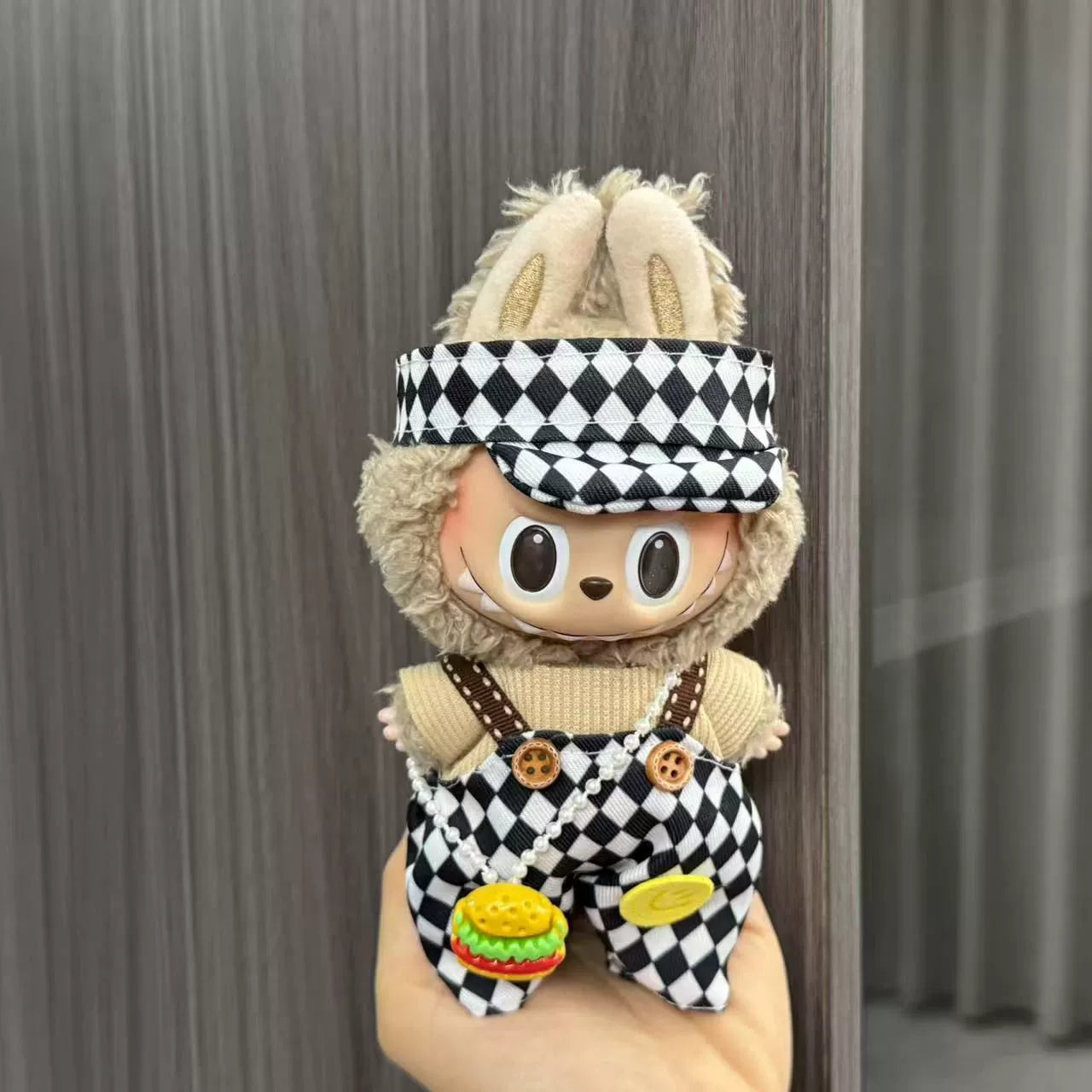 (Clothes only) Labubu doll clothes 17cm pendant first and second generation vinyl plush doll replacement clothes set