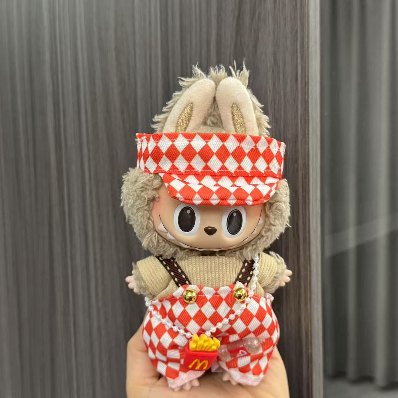(Clothes only) Labubu Labubu doll clothes 17cm pendant first and second generation vinyl plush doll replacement clothes set