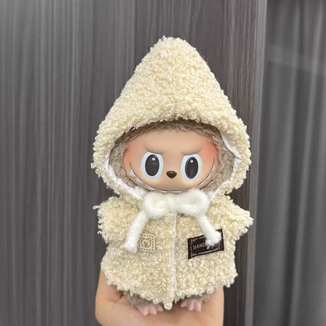 (Clothes only) Labubu doll clothes 17cm pendant first and second generation vinyl plush doll replacement clothes set