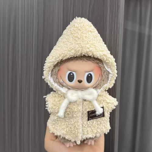 (Clothes only) Labubu doll clothes 17cm pendant first and second generation vinyl plush doll replacement clothes set