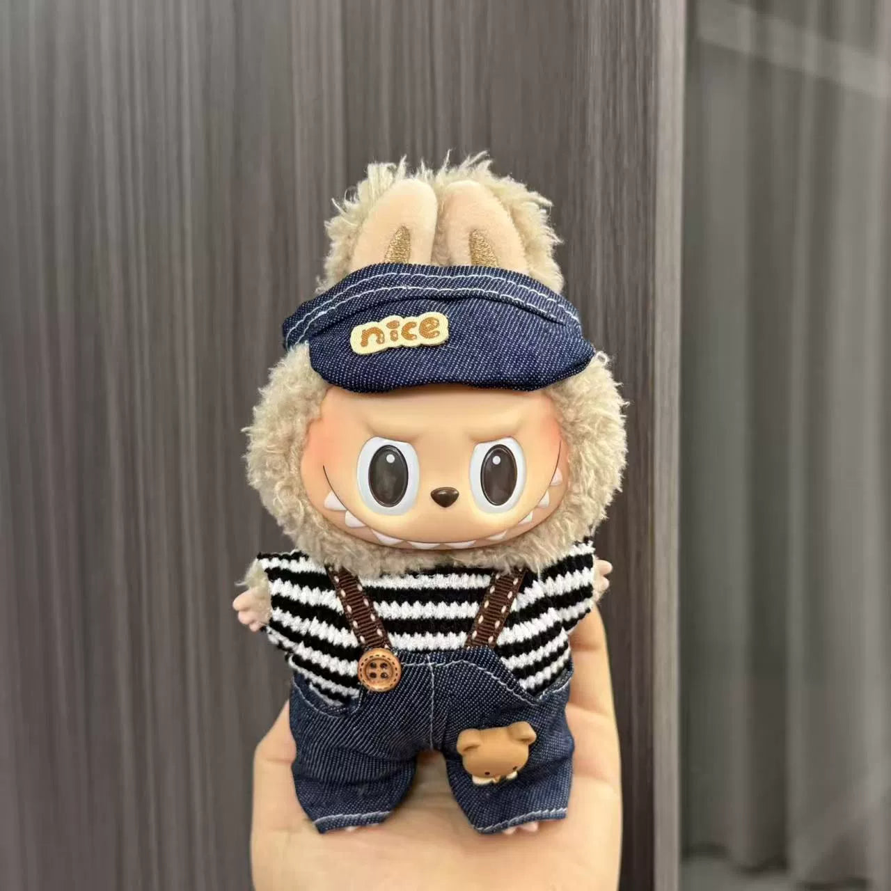 (Clothes only) Labubu doll clothes 17cm pendant first and second generation vinyl plush doll replacement clothes set