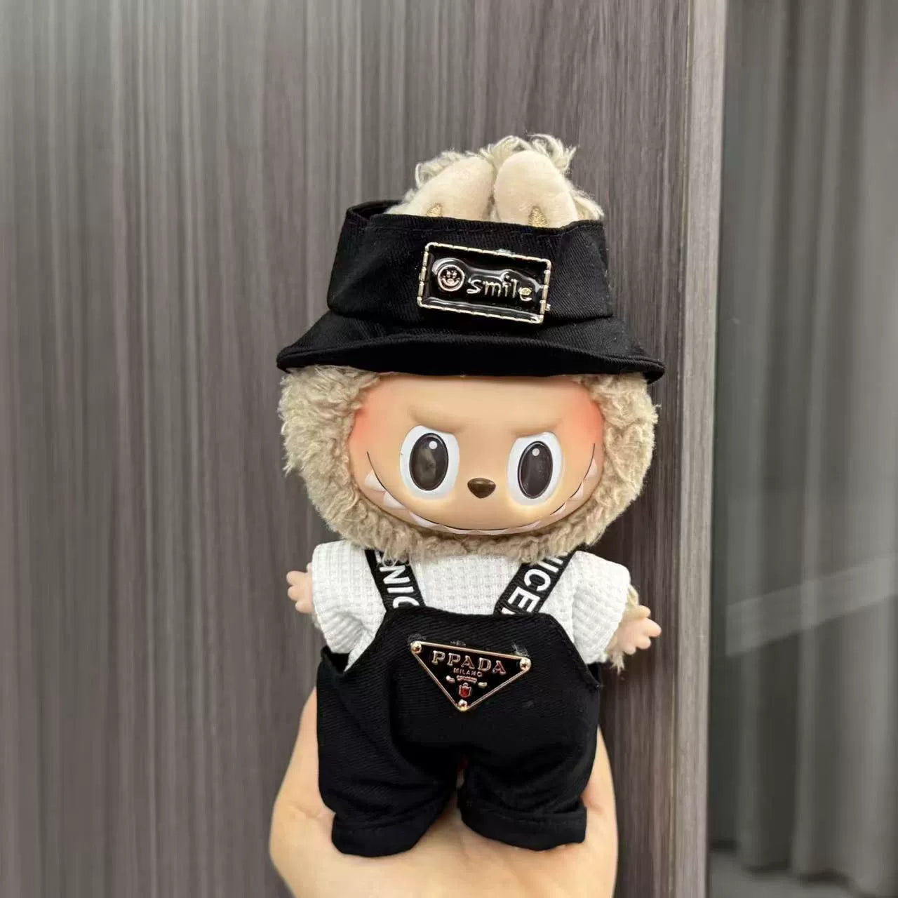 (Clothes only) Labubu doll clothes 17cm pendant first and second generation vinyl plush doll replacement clothes set