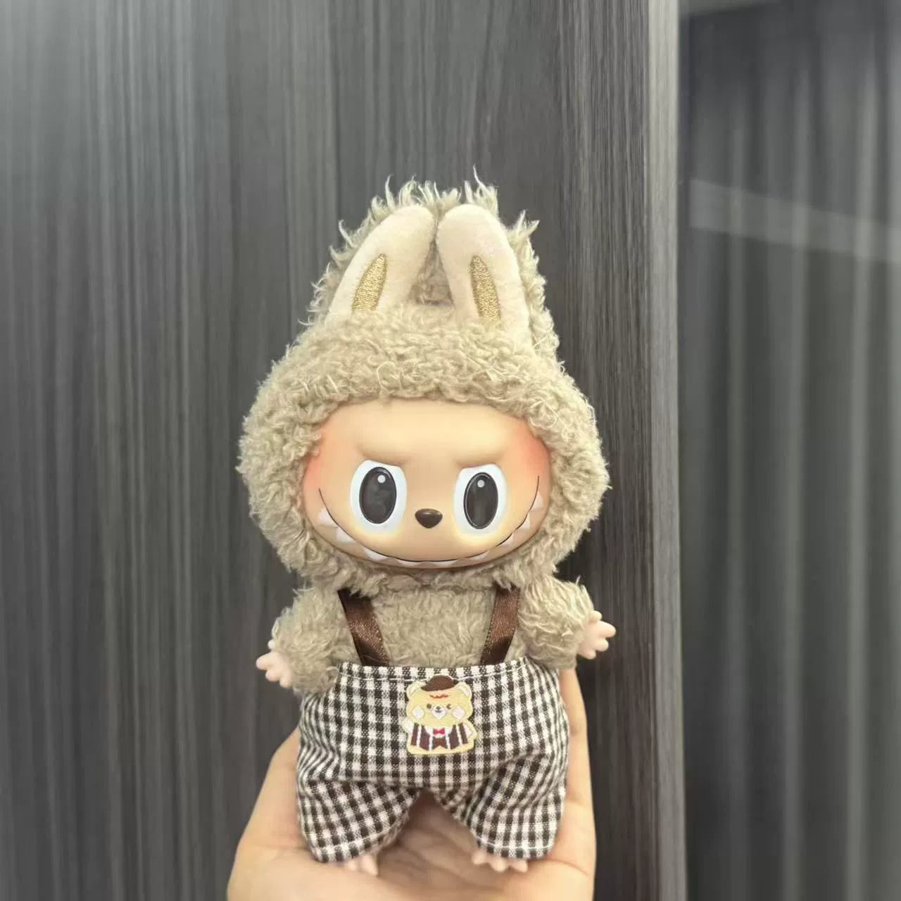 (Clothes only) Labubu doll clothes 17cm pendant first and second generation vinyl plush doll replacement clothes set
